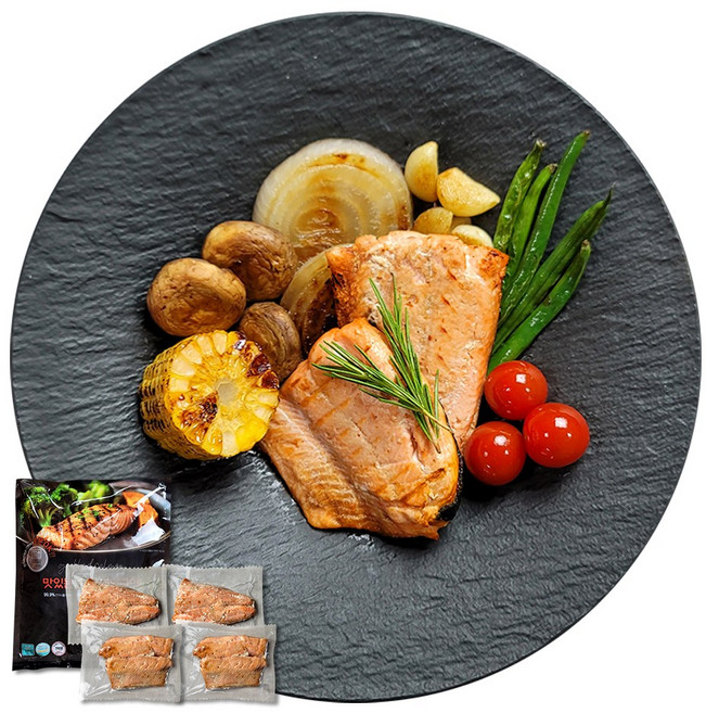 삼다 오븐에 구운 순살 연어 구이, 1개, 300g