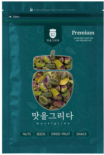 맛을그리다 생 피스타치오(탈각) 300g / 무염 껍질없는 햇견과, 1개