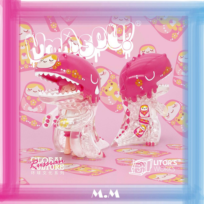 LITOR'S WORKS 恐龍妹環球文化系列 俄羅斯套娃, 1個, 現貨一隻(只能搭配現貨，不搭配其他預購