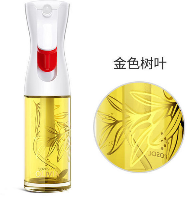荷蘭 霧化噴油壺 玻璃噴油瓶 廚房空氣炸鍋適用, 1個, 噴油壺flairosol金葉子