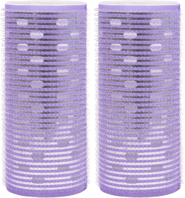 어스앤홉 열전도 앞머리 특대형 헤어롤 120*50mm, 2개, 바이올렛