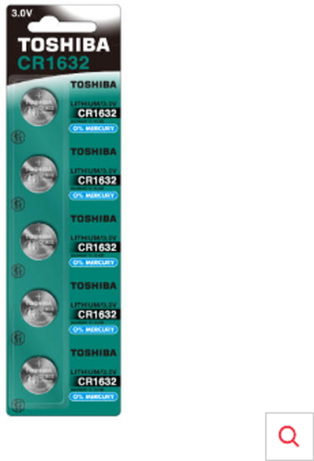 도시바 리튬건전지 CR1632 5입 3V, 1개, 5개입
