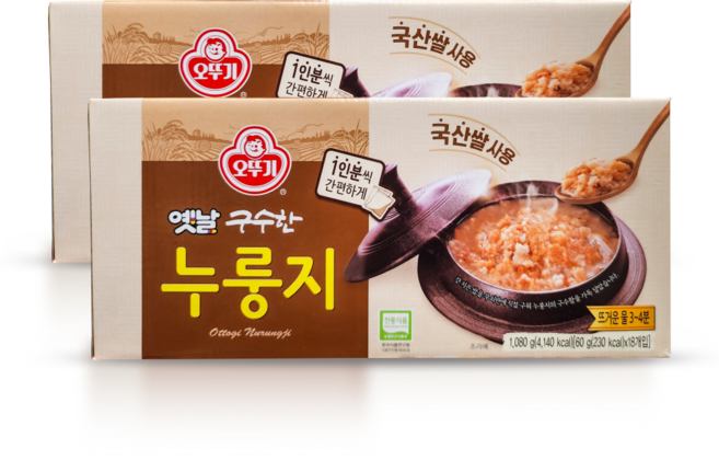 오뚜기 옛날 구수한 누룽지 60g, 36개