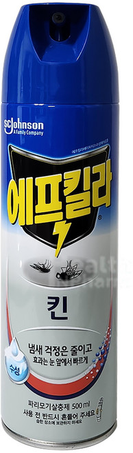에프킬라 킨 500ml/수성에어로졸/모기약/파리 모기 벌레 살충제, 500ml, 1개