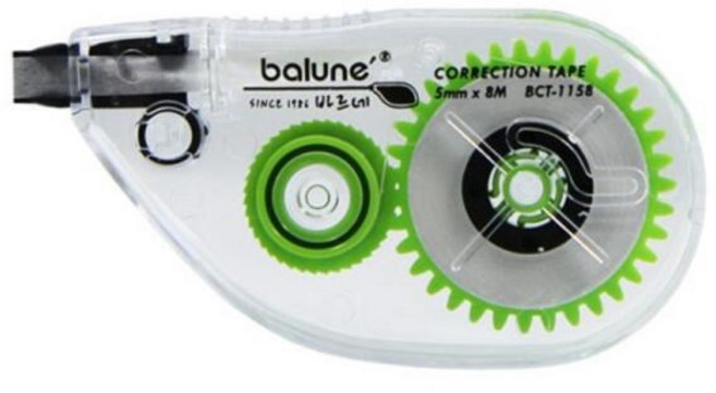 바르네 수정테이프 BCT-1158, 투명, 10개