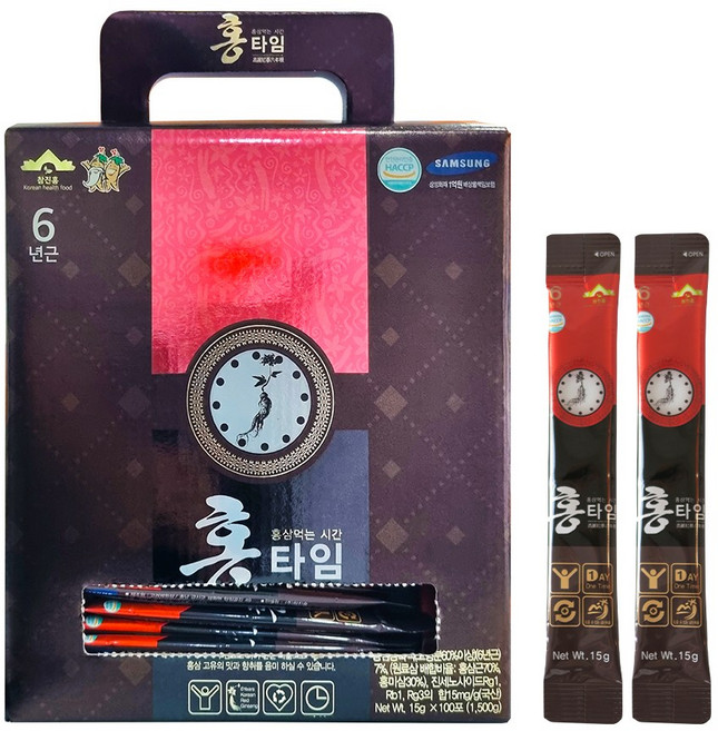참진홍 실속형 홍타임 6년근 홍삼정 스틱 100p, 1개, 1.5kg