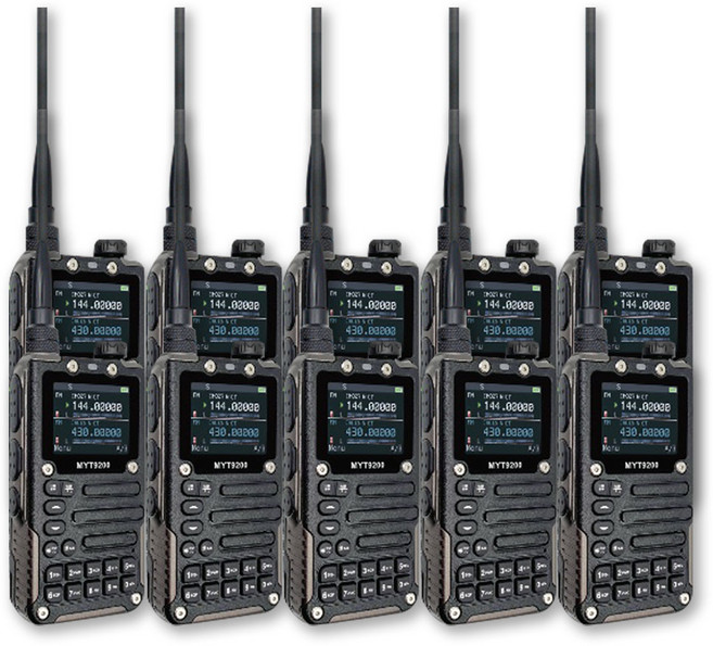 민영정보통신 MYT-9200 MYT9200 아마추어 HAM 듀얼밴드 5W 무전기 - 패러글라이딩 철도 사냥 산악 해운, 10세트