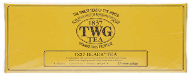 티더블유지 1837 블랙 티, 2.5g, 15개입, 1개