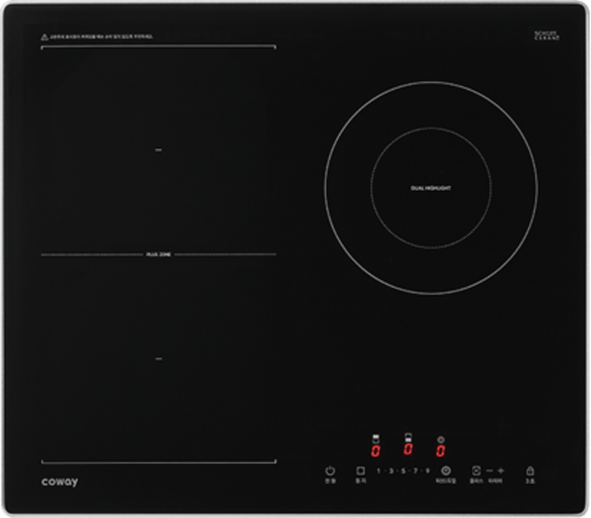 코웨이 프라임S 하이브리드 (인덕션 2구+ 하이라이트 1구)/CHR-04/빌트인 프리스탠딩 가능, CHR-04(빌트인), 빌트인, CHR-04