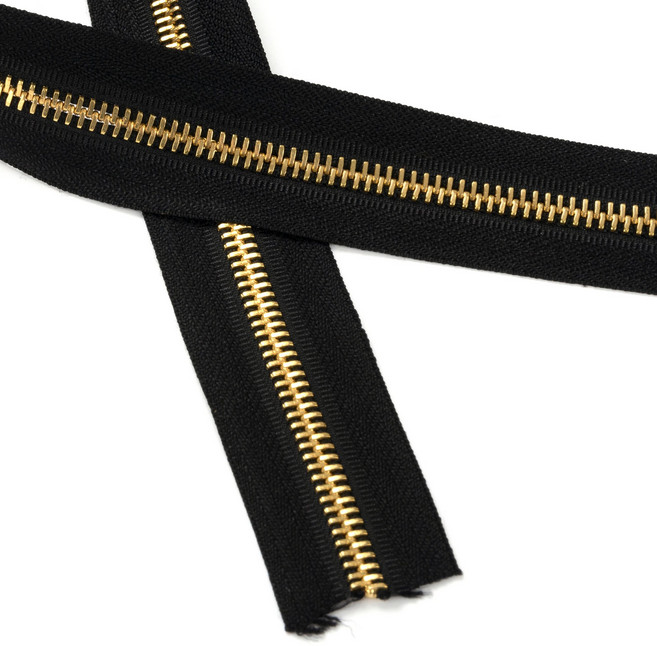 메탈 지퍼 5호 골드 1M 모음, 580-BLACK