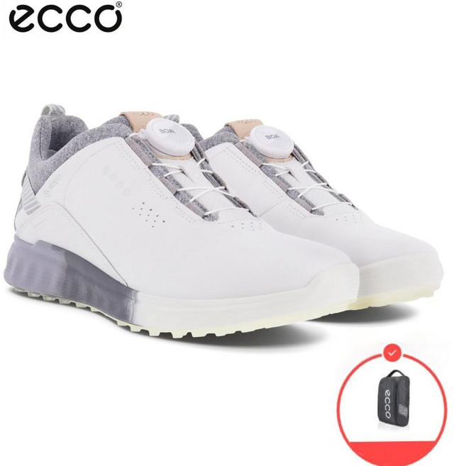 에코 골프 S 쓰리 보아 여성 클래식 골프화+신발주머니 1+1 102913