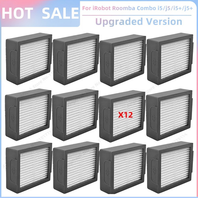 iRobot Roomba Combo j5 Plus i5 교체용 예비 부품 롤러 사이드 브러시 Hepa 필터 먼지 가방, SET G, 07 SET G
