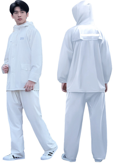 타리홈스 남성 오토바이 배달 작업 용 우비 비옷 상하세트