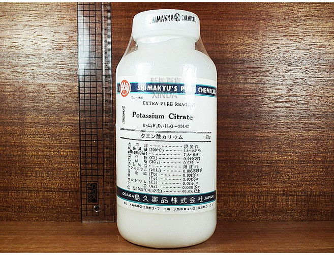 島久牌 檸檬酸鉀 試藥級 Extra Pure Reagent 500克, 1個