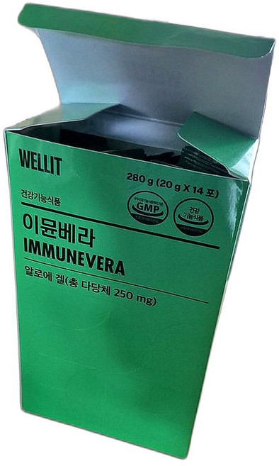 면역력 지원 알로에 베라 젤리 다당체 포함 건강식품 280g 1개