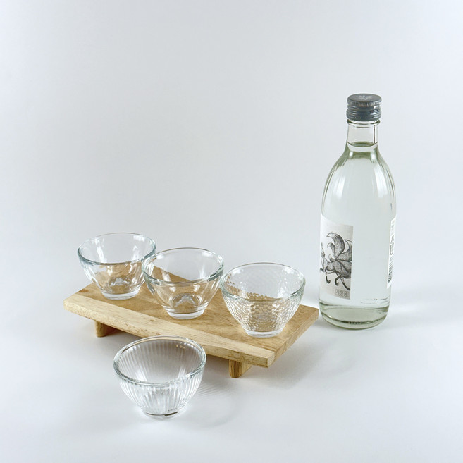 비안로 감성 술집 혼술 소주잔, 6개, Type C