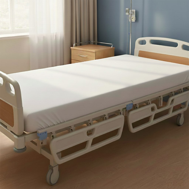 메디코 병원침대커버 흰색-면 (밴드형) 고무줄타입 병원침대시트, 1개