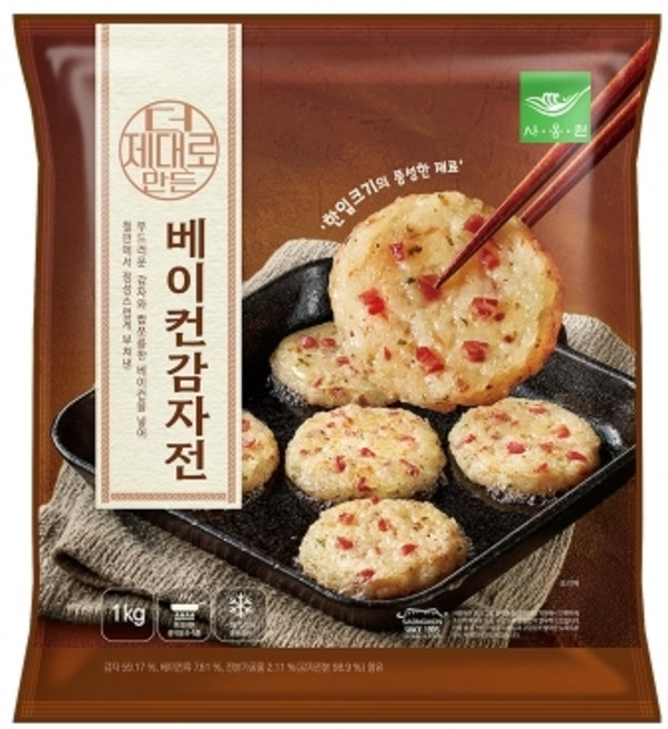 [사옹원] 더 제대로 만든 베이컨감자전 1kg+1kg (무료배송), 1kg, 2개