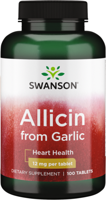 스완슨 갈릭 알리신 12mg 타블렛, 1개, 100정