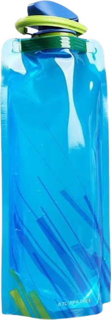 등산 아웃도어 접이식 물병 휴대용 스포츠 물병 700ml, 청색, 1개
