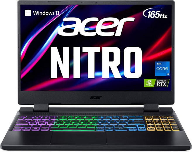 Acer Nitro 5 AN515-58-7583 게이밍 노트북 인텔 코어 i7-12700H 엔비디아 지포스 RTX 3070 Ti GPU 15.6 QHD 165Hz 3MS IPS, i7-12700H / RTX, Notebook only