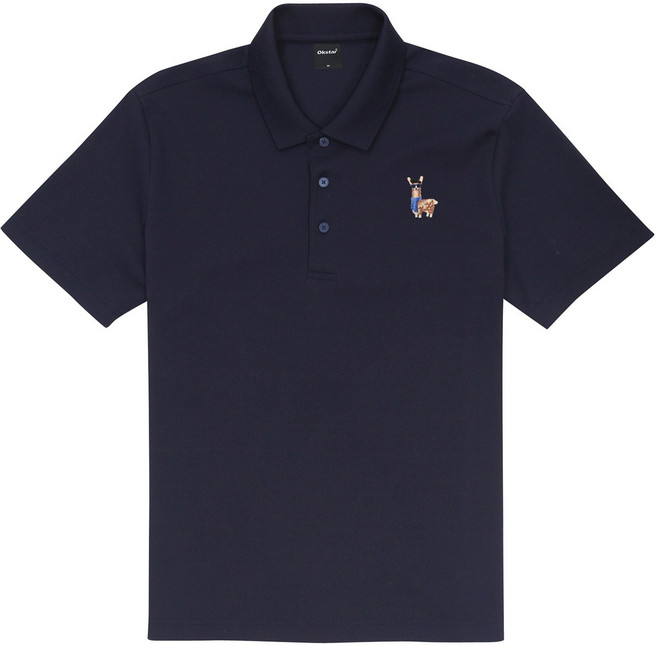 옥스타 알파카 자수 쿨맥스 카라티 반팔티