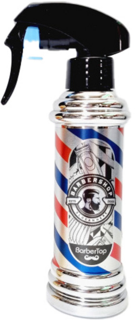 뷰티다모아 바버샵 미용실 저스트 분무기 미세분무기 미스트 안개 분사, 1개, 실버