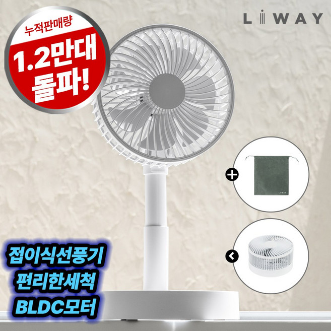리웨이 무선 데스크팬 테이블팬 탁상용 선풍기, 리웨이 탁상용선풍기