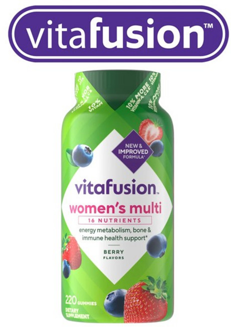 vitaFusion 비타퓨전 여성 멀티비타민 Womens Multivitamin 220구미, 220정, 1개