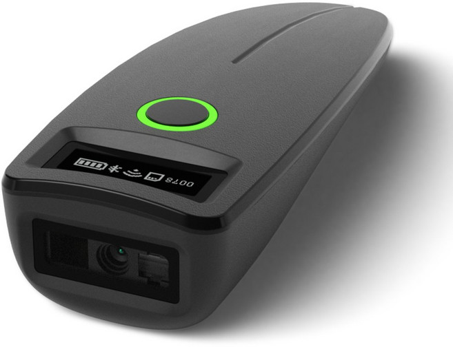 2D 바코드 스캐너 W7 미니 무선 블루투스 휴대용 1D QR 코드 데이터 매트릭스 PDF417 리더기 저장 기능, 1개