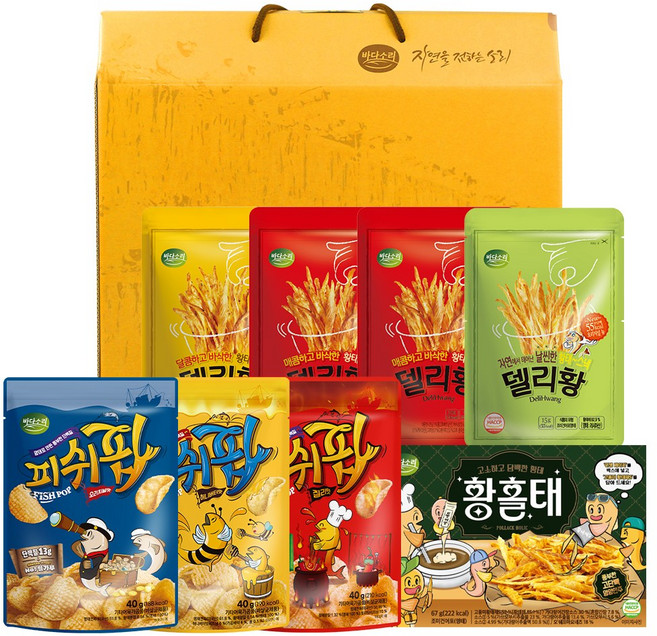 바다소리 몸짱맘짱 선물세트 (델리황3종/피쉬팝3종/황홀태), 1개