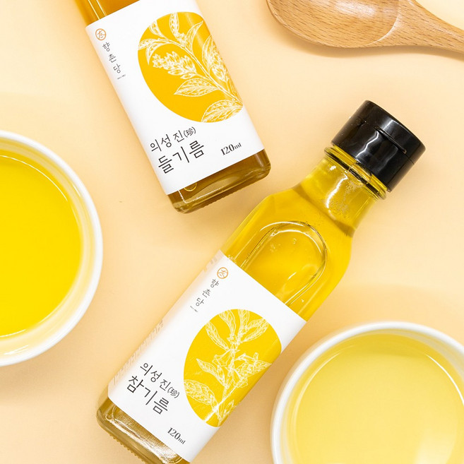 향촌당 건강한 담백한 몸에좋은 국산 100% 의성 진 참기름, 1개, 200ml