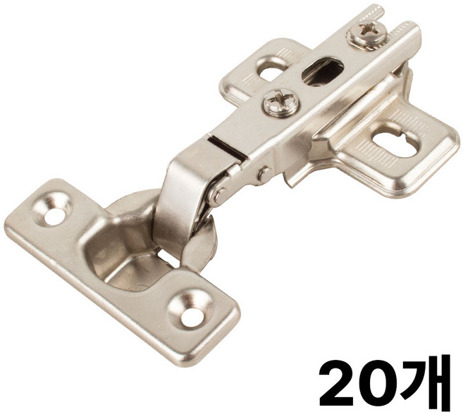 [철물인] 문주 욕실장 90도 경첩 아웃도어 일반형 욕실 상부장 교체용 힌지, 20개