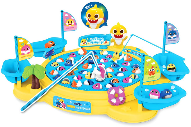 아기상어 재미팡팡 패밀리낚시놀이 세트, 아이윌컴퍼니, 홉합색상, 1개