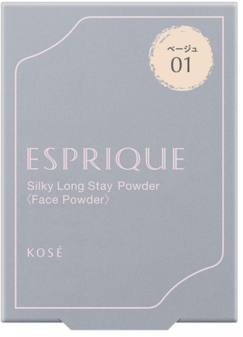 코세 KOSE 에스프리크 ESPRIQUE 코세이 실키 롱 스테이 파우더 01 베이지 일본 출고, 1개