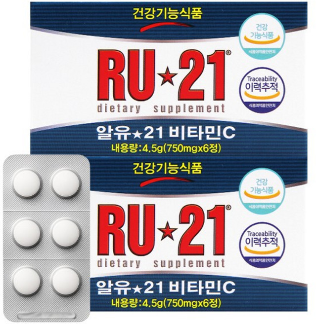 알유21 6정 비타민C, 2개