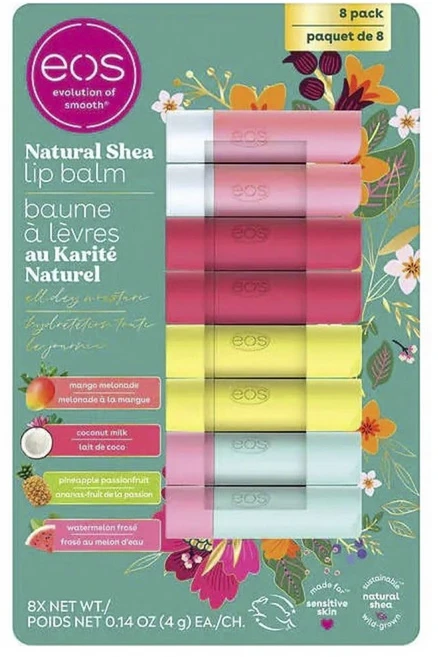 EOS 내추럴 시어 립 밤 8개입, 1개, 32g - 쿠팡