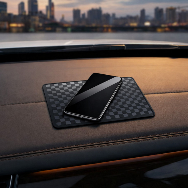 노바리스 쫀쫀한 대시보드 차량용 논슬립패드, 블랙 중형, 1개