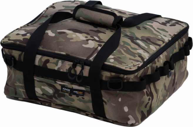 키녹스 캠핑 식기 가방 조리도구 수납 파우치, 멀티카모