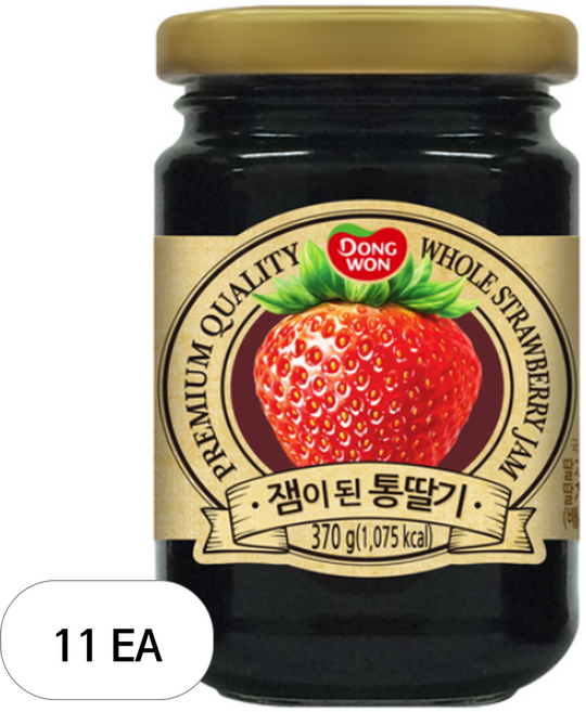 동원 잼이 된 통딸기, 370g, 11개