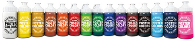 종이나라 칼라뱅크비비드 220ml 포스터칼라 낱색15종, 백색