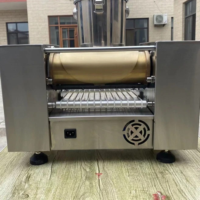 상업용 자동 미니 밀 크레페 래퍼 케이크 기계 두께 조절 가능 천 레이어 스프링 롤 제작 메이커, 08 6 inch Cooper mold, 01 110V, 01 EU, 1개