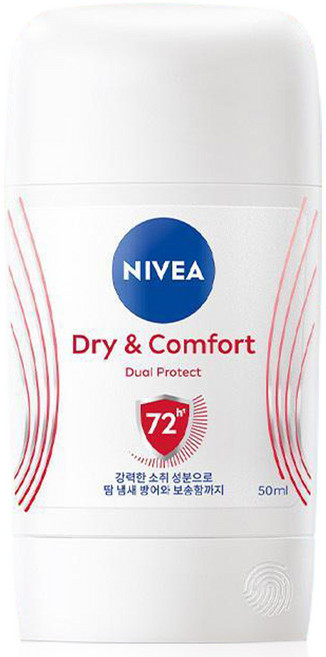 니베아 드라이 콤포트 스틱타입 데오드란트, 50ml, 1개