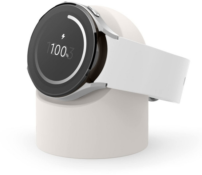 ARUM 갤럭시 워치 충전기 호환 거치대 10color 스탠드, 아이보리, 1개