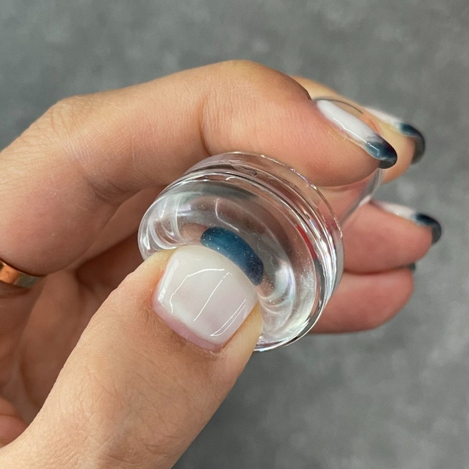 꾹꾹이 스탬프 네일 실리콘 투명, 1개