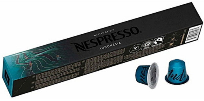 네스프레소 Origin-인도네시아 캡슐커피, 5.7g, 20캡슐, 2개, 10개입