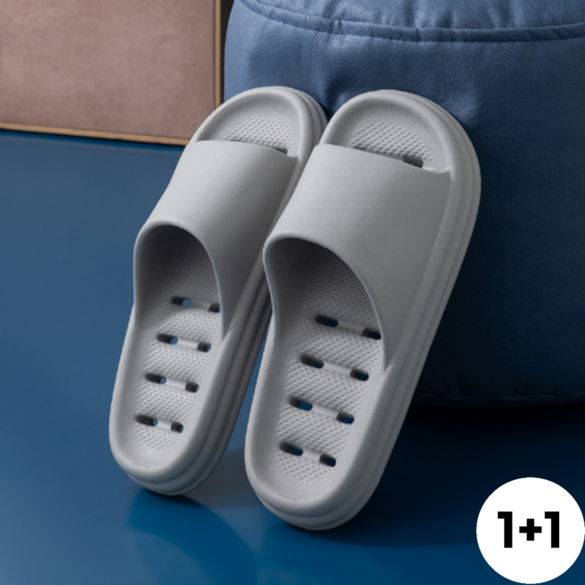 노아리스 미끄럼방지 욕실화 화장실슬리퍼, 2개, 그레이