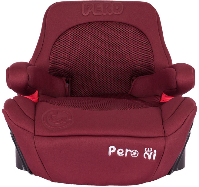 PERO NI ISOFIX 兒童安全座椅，適用15-36KG，可拆卸椅背，璀璨紅, 璀璨紅
