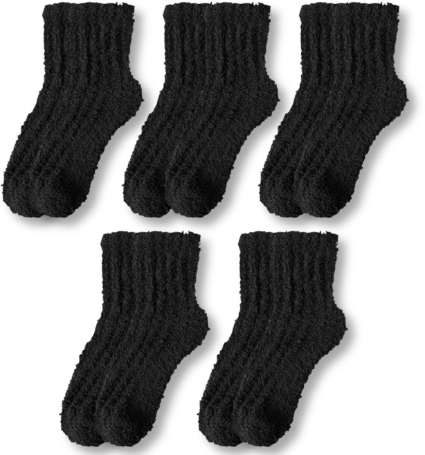 털빠짐없는 도톰 무압박 남녀공용 수면양말 5P