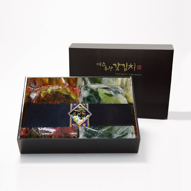 여수돌산 갓김치 선물세트 도지사인증 프리미엄김치 총4kg, 2kg, 2개